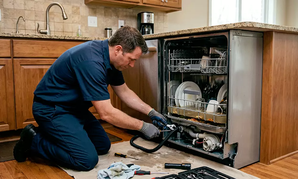 Dishwasher Not Draining Repair in Shelton, CT