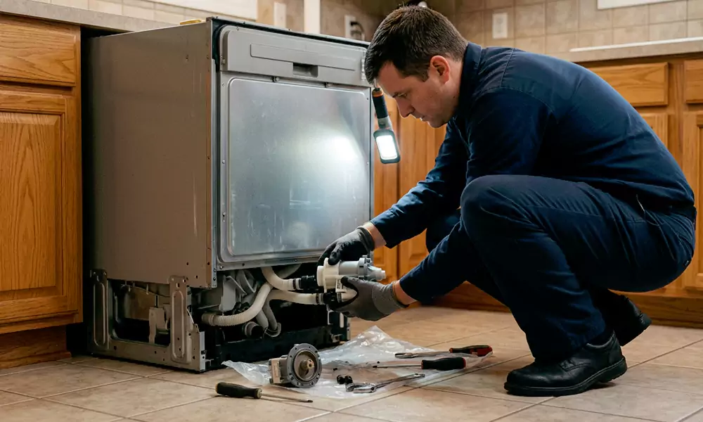 Dishwasher Pump Replacement in Shelton, CT