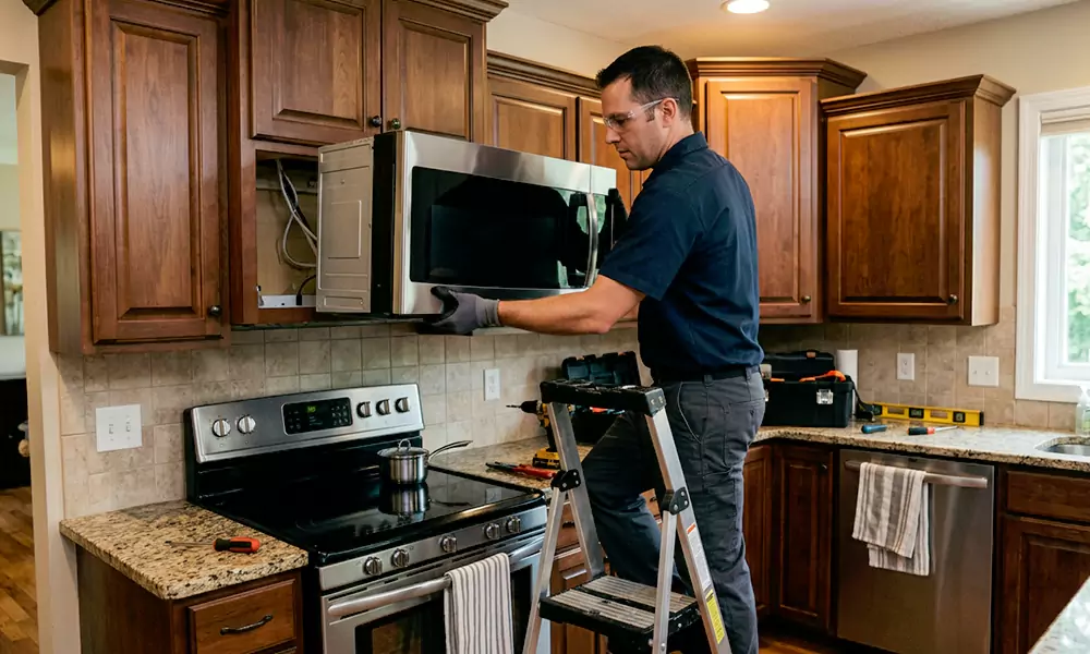 Microwave Installation in Shelton, CT