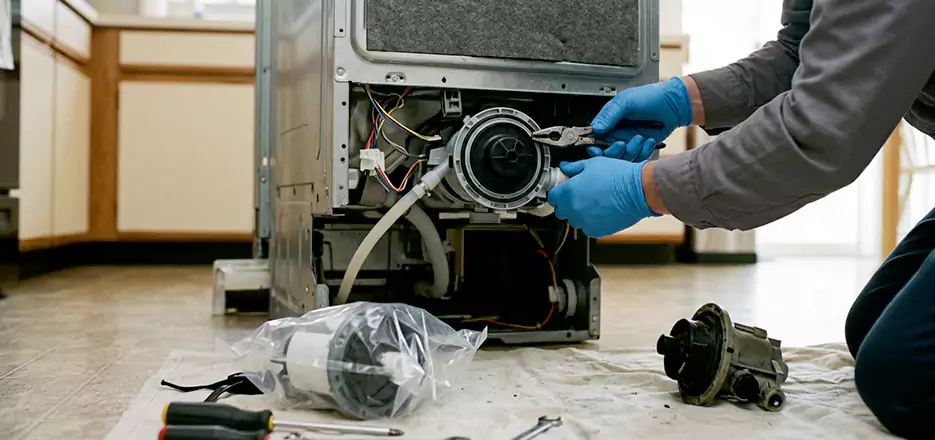 Dishwasher Motor Pump Replacement in Shelton